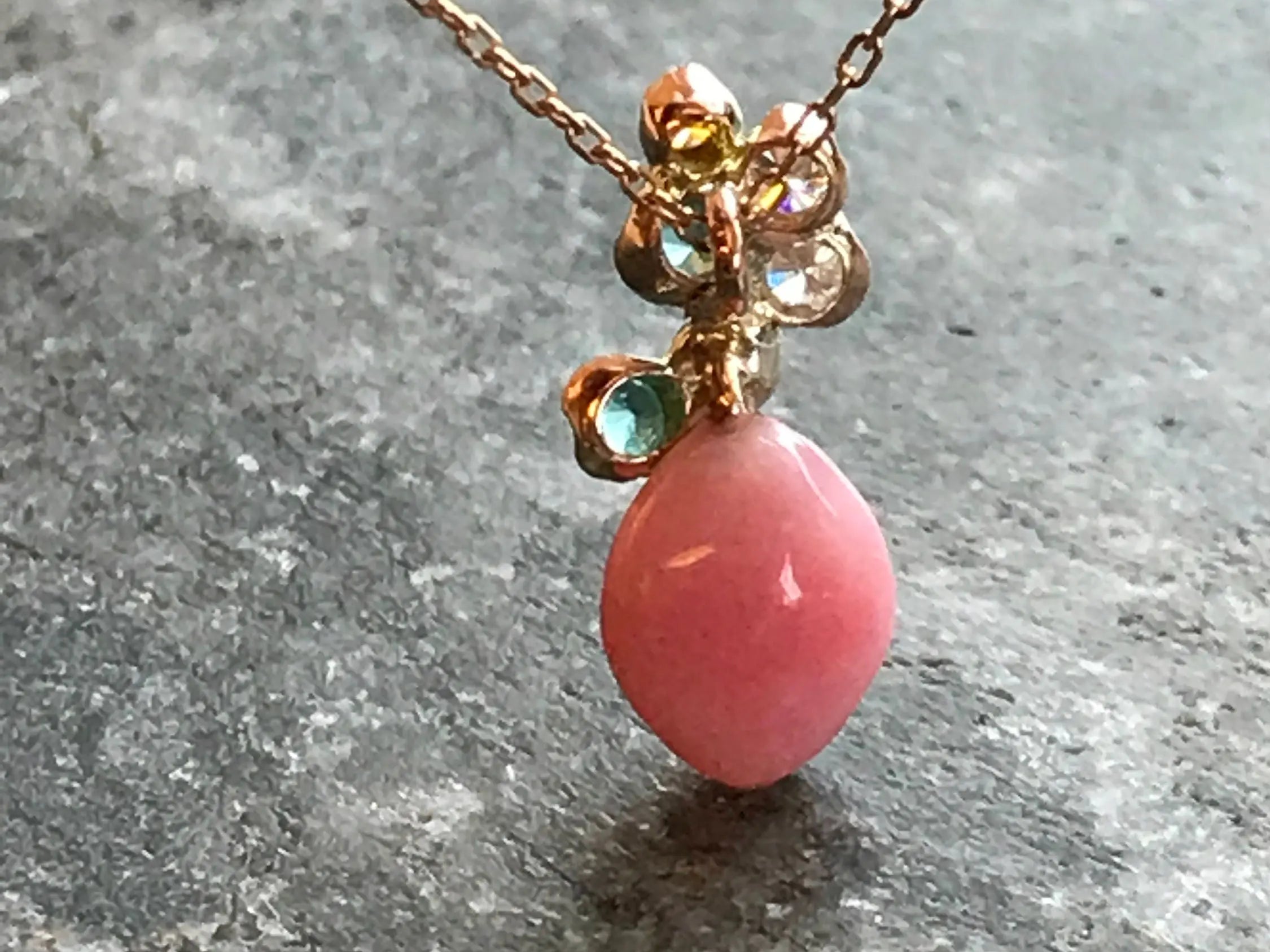 Queen Conch Pearl Necklace - 18K Gold Paraiba Pink Pearl Pendant Etsy