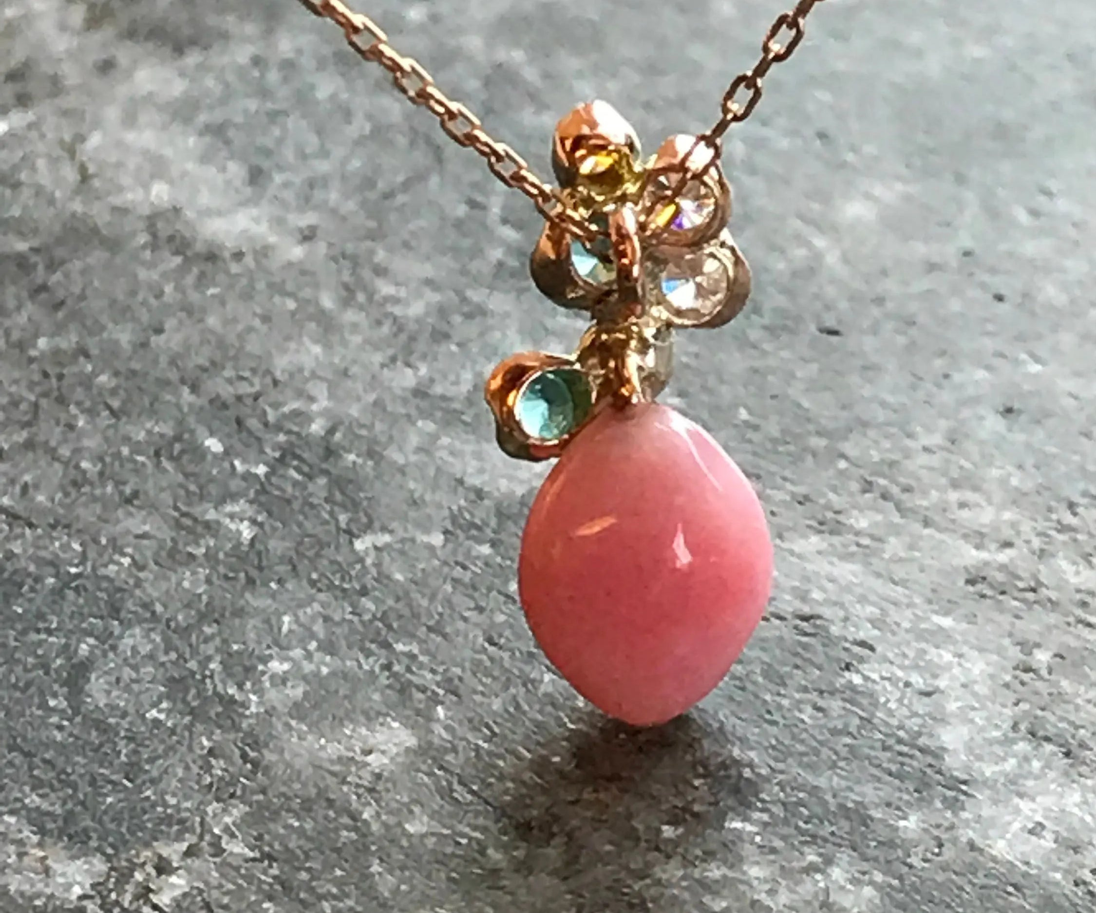 Queen Conch Pearl Necklace - 18K Gold Paraiba Pink Pearl Pendant Etsy