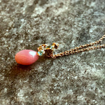 Queen Conch Pearl Necklace - 18K Gold Paraiba Pink Pearl Pendant Etsy