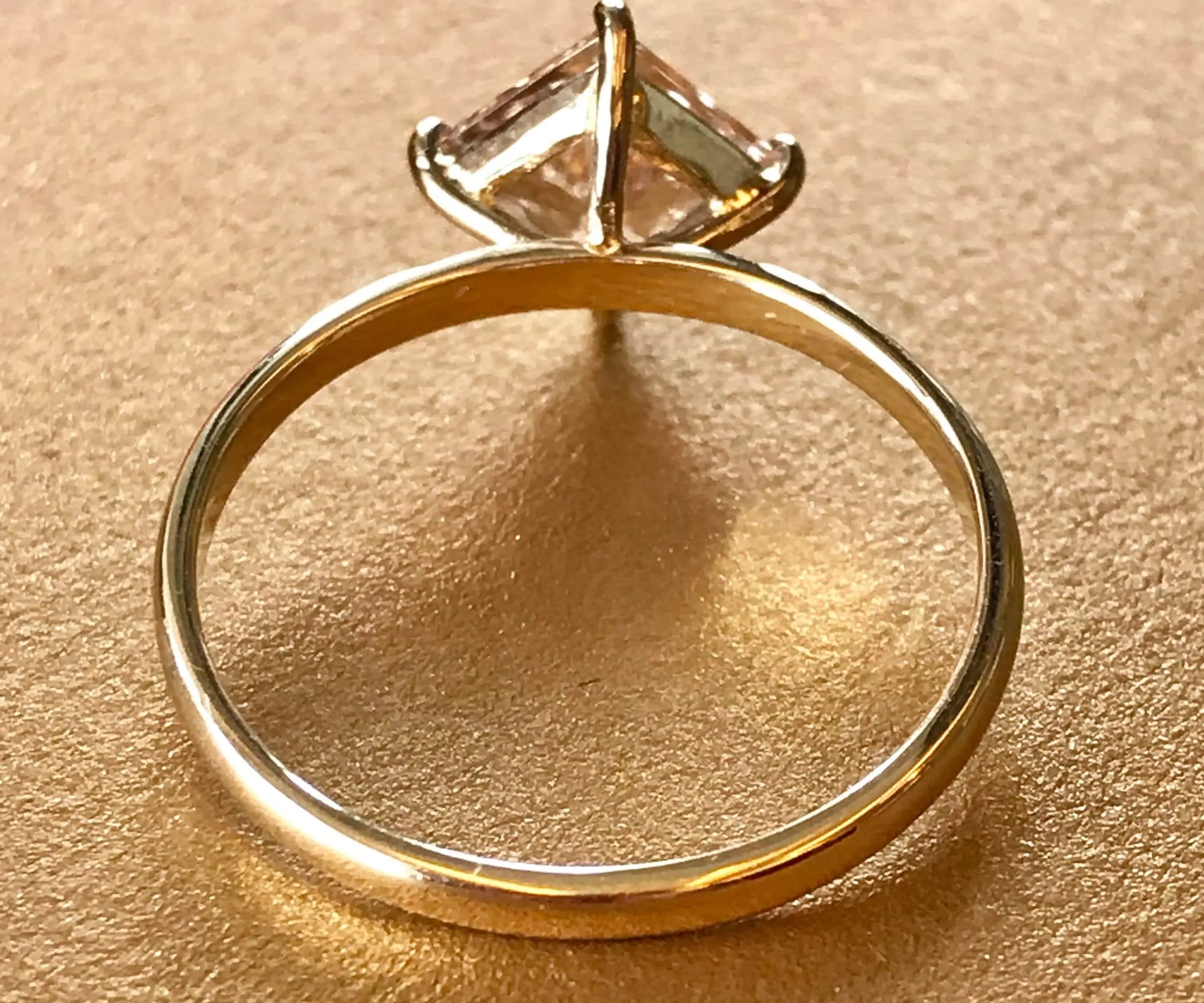 丨Special Offer丨 Natural Morganite Cocktail 14k Solid Yellow Gold Ring, Pink Princess, Handmade Cocktail Ring Etsy