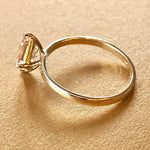 丨Special Offer丨 Natural Morganite Cocktail 14k Solid Yellow Gold Ring, Pink Princess, Handmade Cocktail Ring Etsy