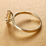 丨Special Offer丨 Natural Morganite Cocktail 14k Solid Yellow Gold Ring, Pink Princess, Handmade Cocktail Ring Etsy