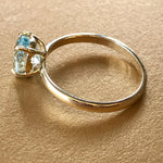 Superior Natural Aquamarine Oval Cut, 14k Solid Yellow Gold Cocktail Ring, Handmade, Gift for Her, Anniversary Gift Idea, Fine Jewelry Etsy