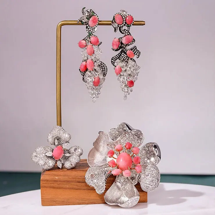 2.54Carat Queen Conch Pearl From Caribbean Sea, Pearls Strombus Gigas, Flamed Pink Pearl, Anniversary Gift Idea, Gift for Her SKU: 1539 - LaCorserArtJewelry