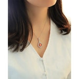 2.38Carat Queen Conch Pearl & Diamond Necklace - 18K White Gold Etsy