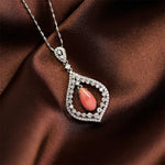 2.38Carat Queen Conch Pearl & Diamond Necklace - 18K White Gold Etsy