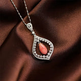 2.38Carat Queen Conch Pearl & Diamond Necklace - 18K White Gold Etsy