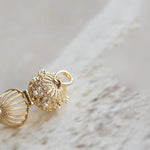 18K Gold Carved Cage Necklace - Akoya Pearl Pendant Etsy