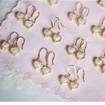 Natural Pearl  Diamond Heart Earrings - 14K Gold Vermeil Etsy