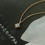 Natural Moonstone & White Diamond Handmade 18k Solid Yellow Gold Moonstone Necklace, Gift for Her, Anniversary Gift Idea, Retro Fine Jewelry Etsy