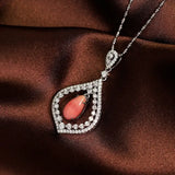 2.38Carat Queen Conch Pearl & Diamond Necklace - 18K White Gold Etsy
