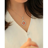 2.38Carat Queen Conch Pearl & Diamond Necklace - 18K White Gold Etsy