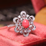 Flower Two-way Queen Conch Pearl & White Diamond Necklace (Customize) 18k Solid White Gold Necklace and Ring, Natural Queen Conch Pearl Etsy
