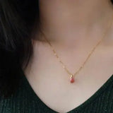 Queen Conch Pearl 18K Solid Yellow Gold Bespoke Necklace (Customize), Strombus Gigas, Flamed Pink, Seawater Pearl, Customized Jewelry, Gift Etsy