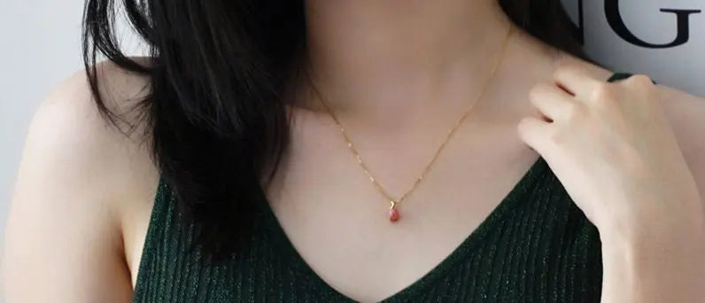 Queen Conch Pearl 18K Solid Yellow Gold Bespoke Necklace (Customize), Strombus Gigas, Flamed Pink, Seawater Pearl, Customized Jewelry, Gift Etsy
