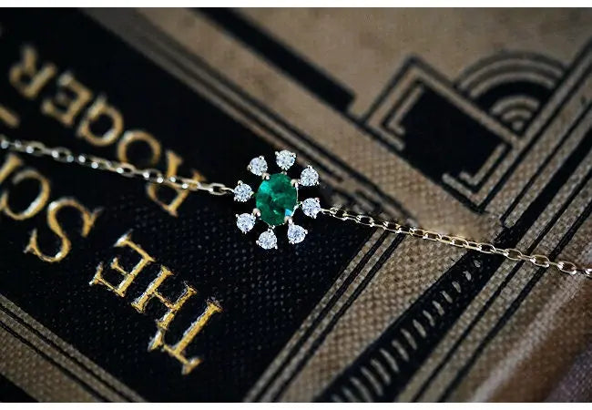 Natural Emerald 9k Yellow Gold Bracelet - Elegant Gemstone Etsy
