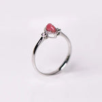 Queen Conch Pearl & White Diamond 18k Solid White Gold Ring (Customize), Strombus Gigas, Flamed Pink, Engagement Ring, Anniversary Gift Idea Etsy