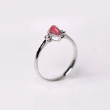 Queen Conch Pearl & White Diamond 18k Solid White Gold Ring (Customize), Strombus Gigas, Flamed Pink, Engagement Ring, Anniversary Gift Idea Etsy