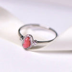 Queen Conch Pearl & White Diamond 18k Solid White Gold Ring (Customize), Strombus Gigas, Flamed Pink, Engagement Ring, Anniversary Gift Idea Etsy