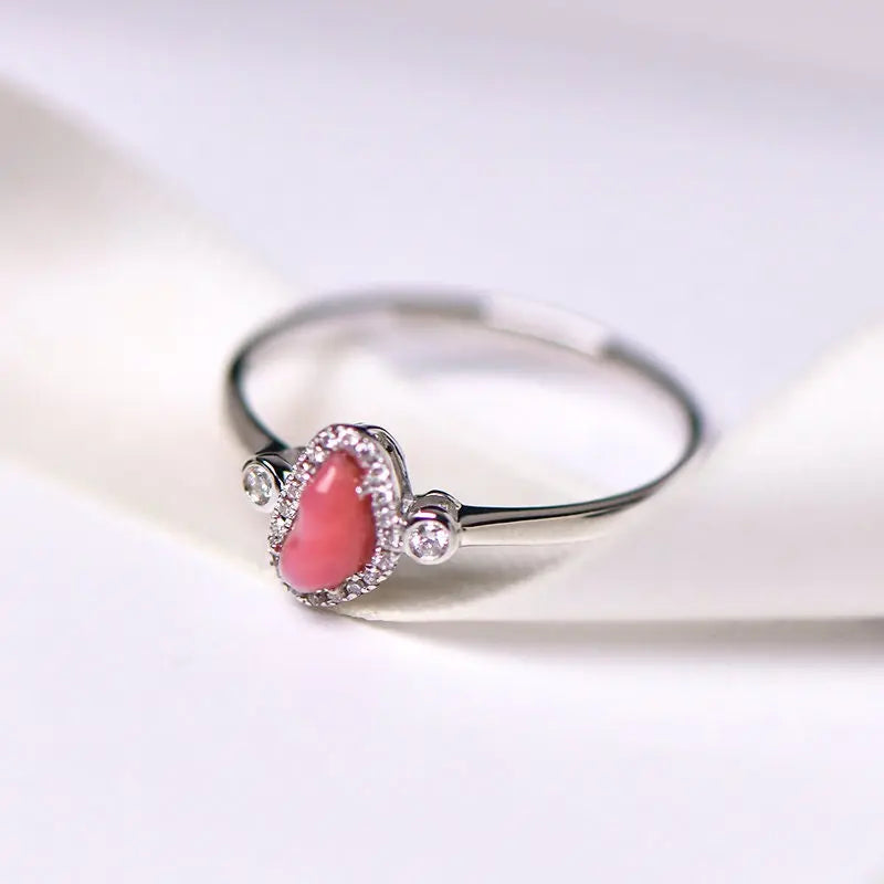 Queen Conch Pearl & White Diamond 18k Solid White Gold Ring (Customize), Strombus Gigas, Flamed Pink, Engagement Ring, Anniversary Gift Idea Etsy