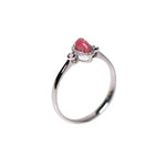 Queen Conch Pearl & White Diamond 18k Solid White Gold Ring (Customize), Strombus Gigas, Flamed Pink, Engagement Ring, Anniversary Gift Idea Etsy