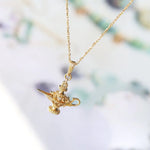 Grimm's Fairy Carved Necklace 18K Yellow Gold Etsy