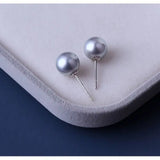 18K Yellow Gold Madama Pearl Earrings - AAA Silver Pearl Etsy