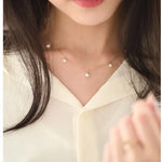 18K Yellow Gold & Natural Akoya Pearl 8mm Handmade Necklace, Seawater Pearl, Pink Pearl, Gift for Her, Anniversary Gift, Gift Idea Etsy