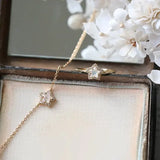 Natural Moonstone Star Cut and Moissanite Handmade 14k Yellow Gold Plated Vermeil Moonstone Bracelets, Gift for Her, Fine Jewelry Etsy