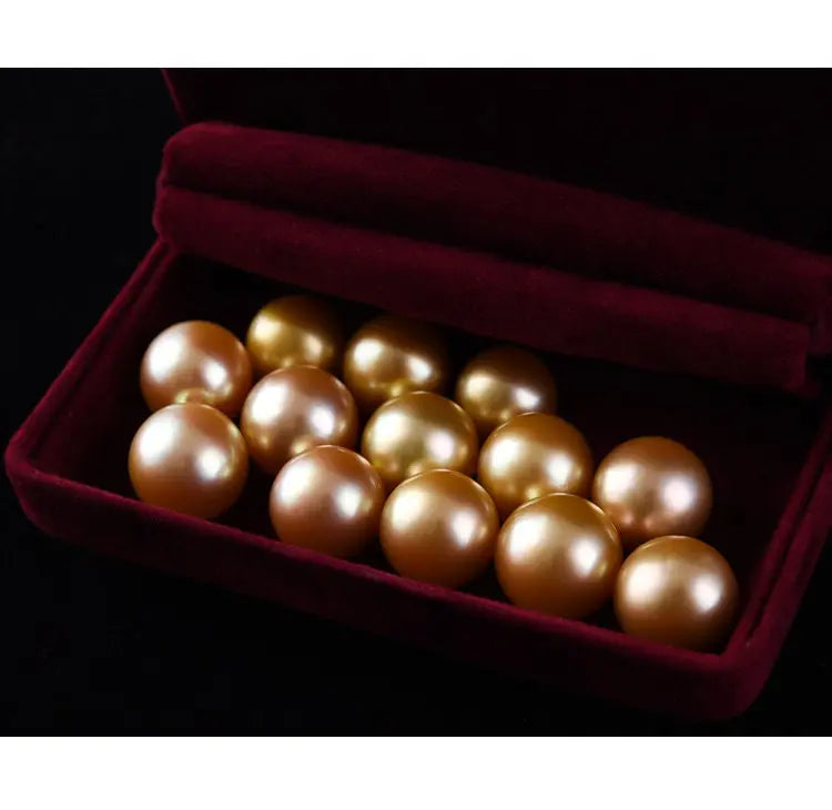 13mm Golden South Sea Pearl & Diamond 18K Gold Necklace Etsy