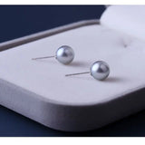 18K Yellow Gold Madama Pearl Earrings - AAA Silver Pearl Etsy