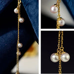 18K Yellow Gold & Natural Akoya Pearl 8mm Handmade Necklace, Seawater Pearl, Pink Pearl, Gift for Her, Anniversary Gift, Gift Idea Etsy