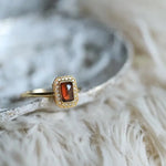 Natural Garnet Handmade 18K Solid Yellow Gold Garnet Ring, Garnet Necklace Gift for Her, Anniversary Gift Idea, Retro Jewelry Etsy