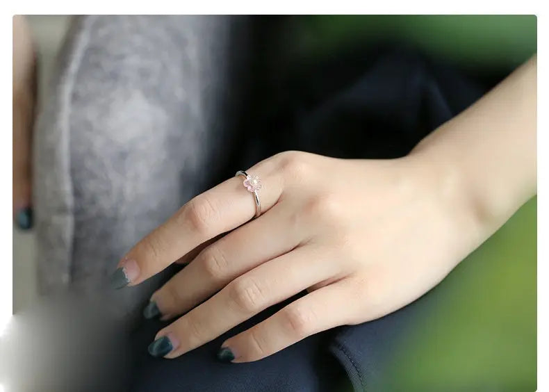 Natural Seawater Pearl Akoya Pearl & Red Tourmaline Handmade S925 Silver Akoya Pearl Ring, Gift Idea, Flower Ring, Tourmaline Ring Etsy