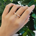 Akoya Pearl Ring - 18K Yellow Gold Band Etsy
