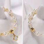 Akoya Pearl Ring - 18K Yellow Gold Band Etsy