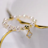 Akoya Pearl Ring - 18K Yellow Gold Band Etsy