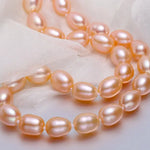 3+Color Freshwater Pearl Handmade 925 Silver Oval Purple Pearl Necklace, Freshwater Pearl Necklace, Pink Pearl, Golden Pearl Beaded Necklace Etsy