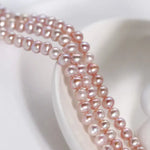 5A+ High Luster White Pearl Handmade Silver 925 Beaded Pearl Necklace, Freshwater Pearl Choker, Pink Pearl, Beaded Choker, Gift Idea Etsy
