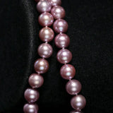 5A+ 10mm High Luster Colorful Pearl Handmade 14k Solid Yellow Gold Beaded Pearl Necklace, Freshwater Purple Pearl, Pink Pearl, Gift Idea Etsy