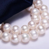 11mm Natural High Luster White Pink Pearl Handmade Silver 925 Beaded Pearl Necklace, Freshwater Pearl Choker, Akoya Pearl, Beaded Choker Etsy