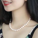 12mm Freshwater Pearl Necklace - Silver 925 Strand Choker Etsy