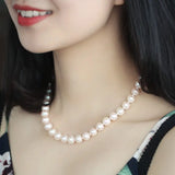 12mm Freshwater Pearl Necklace - Silver 925 Strand Choker Etsy