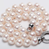 12mm Freshwater Pearl Necklace - Silver 925 Strand Choker Etsy