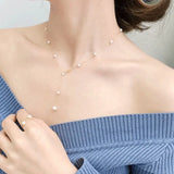 5A+ High Luster White Pink Pearl 3.5-4mm Handmade 18k Solid Yellow Gold Beaded Pearl Necklace, Freshwater Pearl Choker,  Beaded Choker Etsy