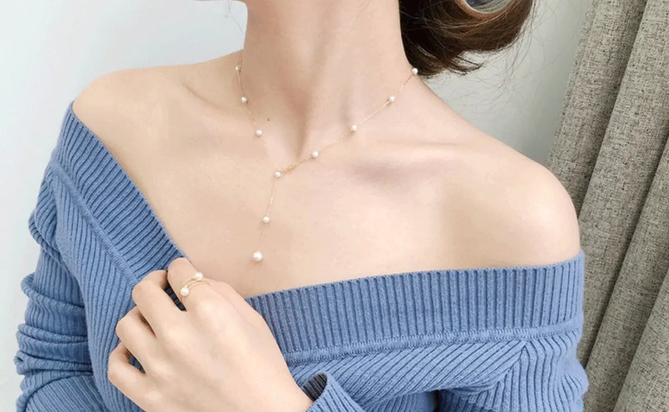 5A+ High Luster White Pink Pearl 3.5-4mm Handmade 18k Solid Yellow Gold Beaded Pearl Necklace, Freshwater Pearl Choker,  Beaded Choker Etsy
