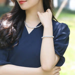 AAA+ Natural Akoya Silver Pearl Necklace - 7mm Grey Pearl Strand Etsy