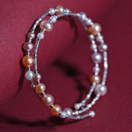 3-6.5mm Natural Colorful High Luster Pearl Beaded Bracelets, S925 Bracelets Akoya Pearl, Golden Pearl Bracelets Etsy