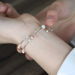 3-6.5mm Natural Colorful High Luster Pearl Beaded Bracelets, S925 Bracelets Akoya Pearl, Golden Pearl Bracelets Etsy