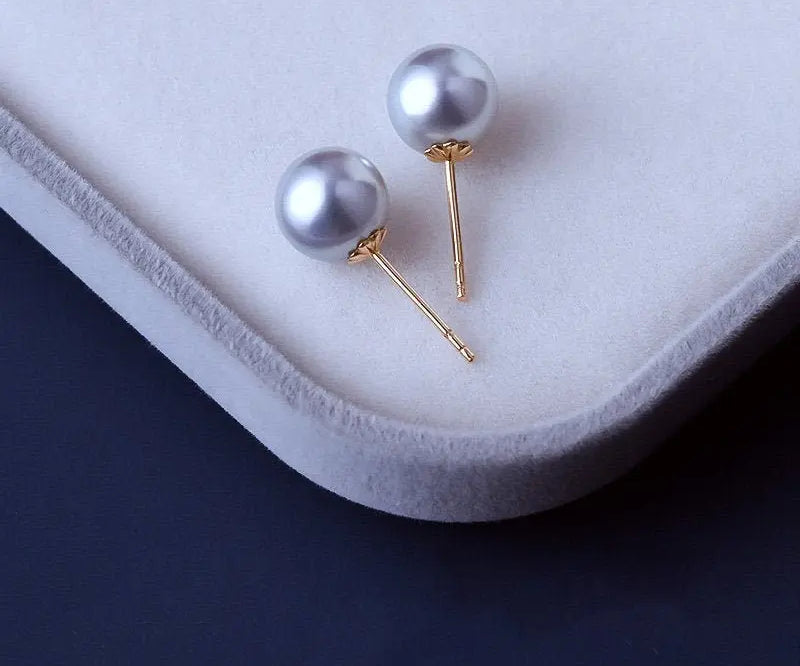 5A+ Madama Pearl (真多麻) 18K Solid Yellow Gold Madama Pearl Earrings Etsy